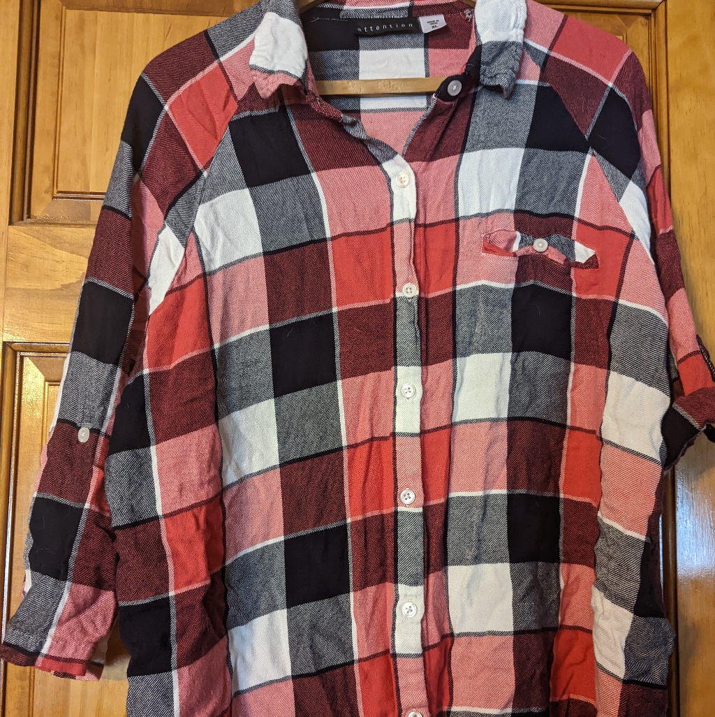 Attention Button Down Blouse